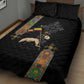 Ethiopia Saba Kemis Quilt Bed Set Lion Of Judah Black Color