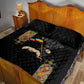 Ethiopia Saba Kemis Quilt Bed Set Lion Of Judah Black Color