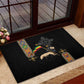 Ethiopia Saba Kemis Rubber Doormat Lion Of Judah Black Color