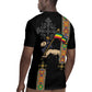 Ethiopia Saba Kemis Rugby Jersey Lion Of Judah Black Color