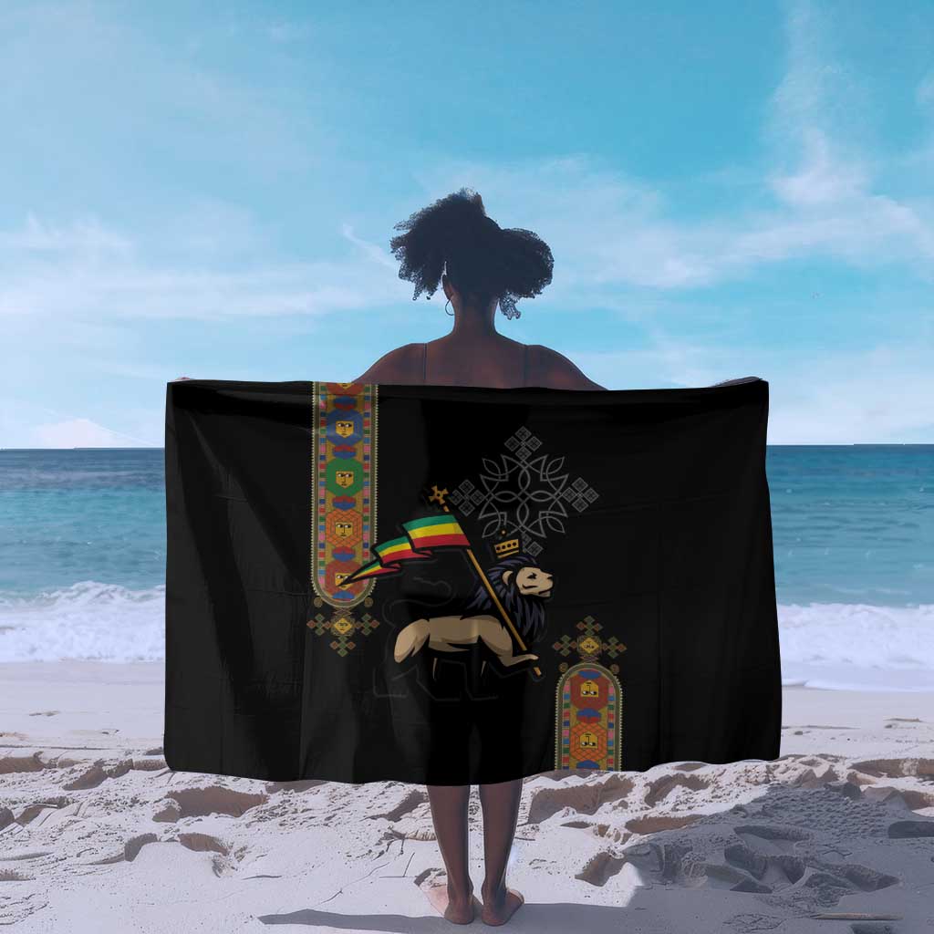 Ethiopia Saba Kemis Sarong Lion Of Judah Black Color