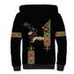 Ethiopia Saba Kemis Sherpa Hoodie Lion Of Judah Black Color