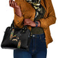 Ethiopia Saba Kemis Shoulder Handbag Lion Of Judah Black Color