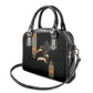 Ethiopia Saba Kemis Shoulder Handbag Lion Of Judah Black Color