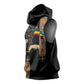 Ethiopia Saba Kemis Sleeveless Hoodie Lion Of Judah Black Color - African Pride