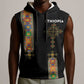 Ethiopia Saba Kemis Sleeveless Hoodie Lion Of Judah Black Color - African Pride