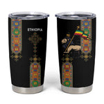 Ethiopia Saba Kemis Tumbler Cup Lion Of Judah Black Color