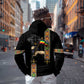 Ethiopia Saba Kemis Zip Hoodie Lion Of Judah Black Color