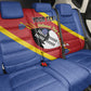 Personalized Happy Swaziland National Flag Day Back Car Seat Cover Nguni Shield Flag Style - African Pattern