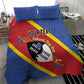 Personalized Happy Swaziland National Flag Day Bedding Set Nguni Shield Flag Style - African Pattern