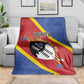 Personalized Happy Swaziland National Flag Day Blanket Nguni Shield Flag Style - African Pattern