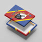 Personalized Happy Swaziland National Flag Day Canvas Wall Art Nguni Shield Flag Style - African Pattern
