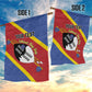 Personalized Happy Swaziland National Flag Day Garden Flag Nguni Shield Flag Style - African Pattern