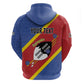 Personalized Happy Swaziland National Flag Day Hoodie Nguni Shield Flag Style - African Pattern