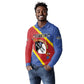 Personalized Happy Swaziland National Flag Day Long Sleeve Polo Shirt Nguni Shield Flag Style - African Pattern