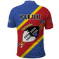 Personalized Happy Swaziland National Flag Day Polo Shirt Nguni Shield Flag Style - African Pattern