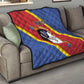 Personalized Happy Swaziland National Flag Day Quilt Nguni Shield Flag Style - African Pattern