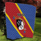 Personalized Happy Swaziland National Flag Day Quilt Nguni Shield Flag Style - African Pattern