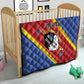 Personalized Happy Swaziland National Flag Day Quilt Nguni Shield Flag Style - African Pattern
