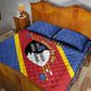 Personalized Happy Swaziland National Flag Day Quilt Bed Set Nguni Shield Flag Style - African Pattern