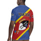 Personalized Happy Swaziland National Flag Day Rugby Jersey Nguni Shield Flag Style - African Pattern