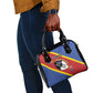 Personalized Happy Swaziland National Flag Day Shoulder Handbag Nguni Shield Flag Style - African Pattern