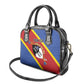 Personalized Happy Swaziland National Flag Day Shoulder Handbag Nguni Shield Flag Style - African Pattern