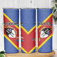 Personalized Happy Swaziland National Flag Day Skinny Tumbler Nguni Shield Flag Style - African Pattern