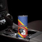 Personalized Happy Swaziland National Flag Day Skinny Tumbler Nguni Shield Flag Style - African Pattern