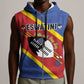 Personalized Happy Swaziland National Flag Day Sleeveless Zip Hoodie Nguni Shield Flag Style - African Pattern - African Pride