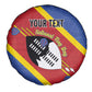 Personalized Happy Swaziland National Flag Day Spare Tire Cover Nguni Shield Flag Style - African Pattern