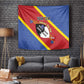 Personalized Happy Swaziland National Flag Day Tapestry Nguni Shield Flag Style - African Pattern