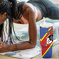 Personalized Happy Swaziland National Flag Day Tumbler With Handle Nguni Shield Flag Style - African Pattern