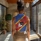 Personalized Happy Swaziland National Flag Day Women Sleeveless Polo Shirt Nguni Shield Flag Style - African Pattern