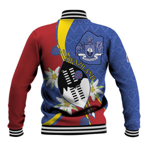 Umbuso weSwatini Baseball Jacket Nguni Shield Edelweiss Flower