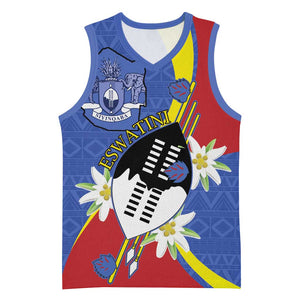 Umbuso weSwatini Basketball Jersey Nguni Shield Edelweiss Flower - African Pride