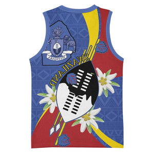 Umbuso weSwatini Basketball Jersey Nguni Shield Edelweiss Flower - African Pride