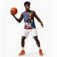 Umbuso weSwatini Basketball Jersey Nguni Shield Edelweiss Flower - African Pride