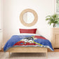 Umbuso weSwatini Bedding Set Nguni Shield Edelweiss Flower