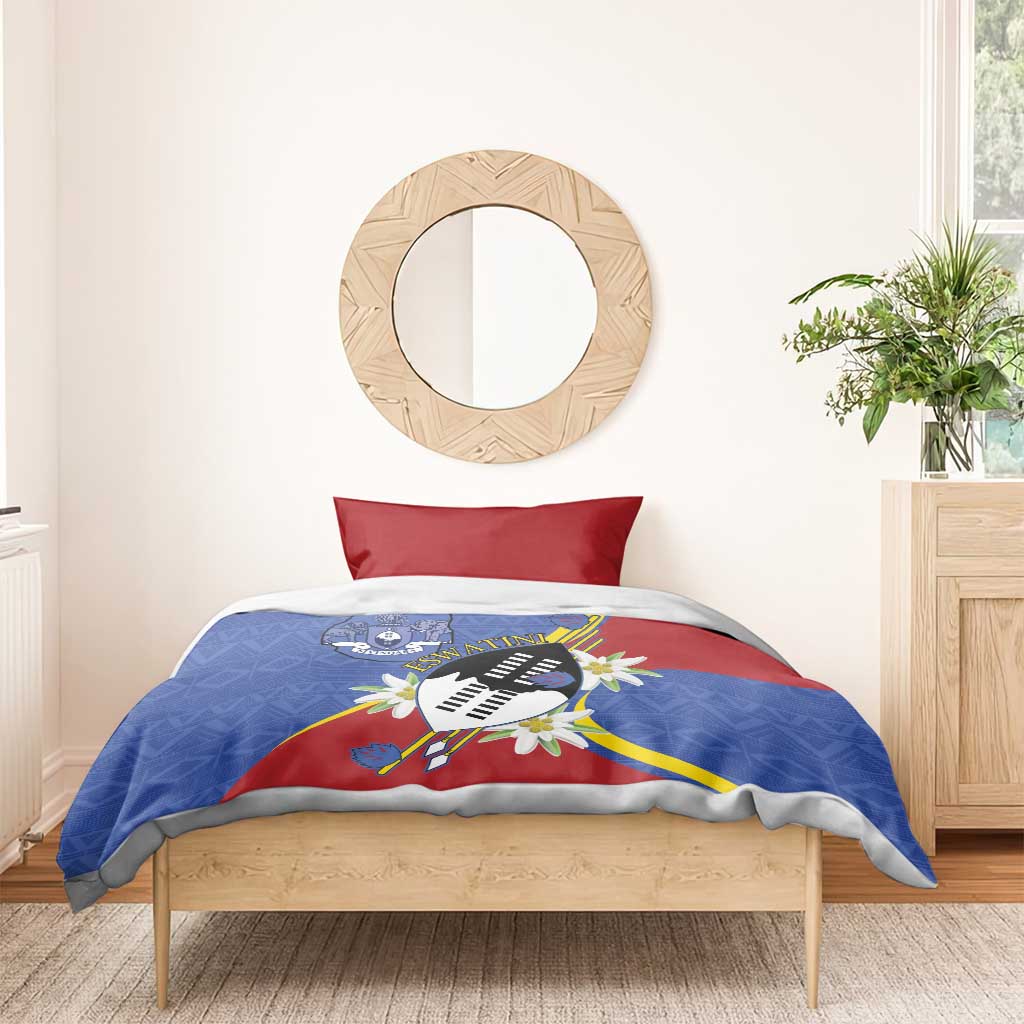 Umbuso weSwatini Bedding Set Nguni Shield Edelweiss Flower