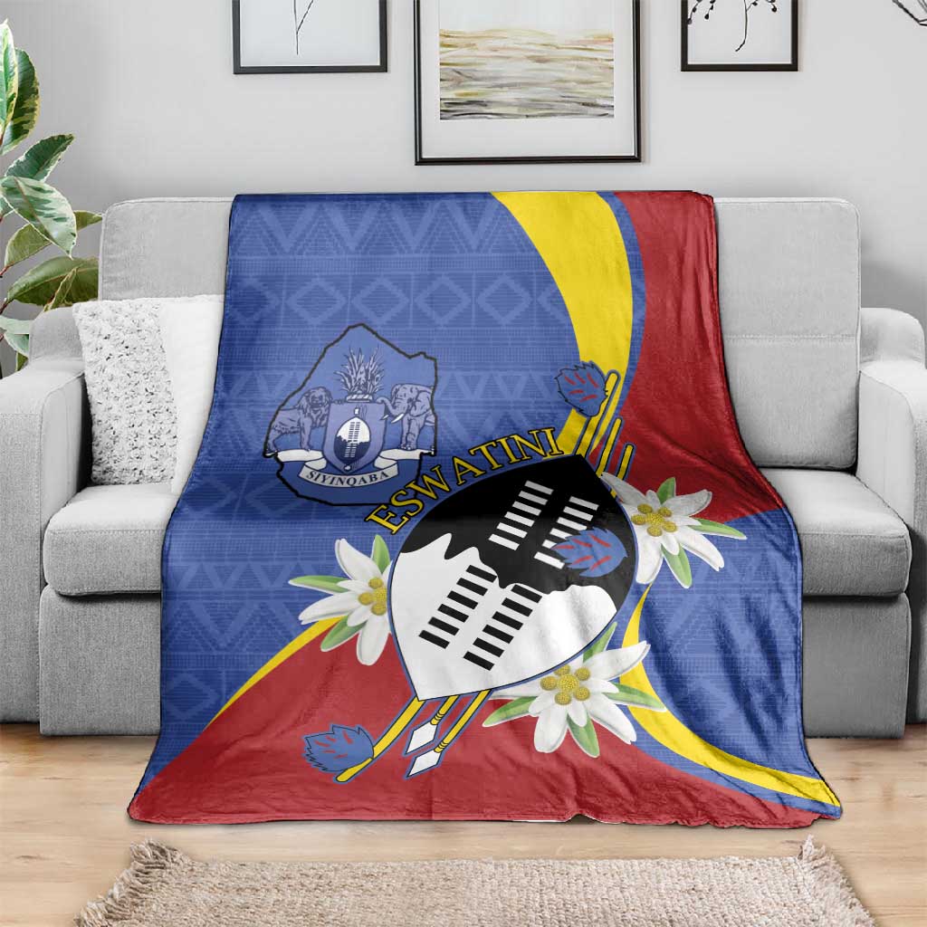 Umbuso weSwatini Blanket Nguni Shield Edelweiss Flower