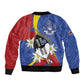 Umbuso weSwatini Bomber Jacket Nguni Shield Edelweiss Flower