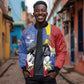 Umbuso weSwatini Bomber Jacket Nguni Shield Edelweiss Flower