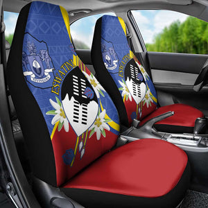 Umbuso weSwatini Car Seat Cover Nguni Shield Edelweiss Flower