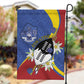 Umbuso weSwatini Garden Flag Nguni Shield Edelweiss Flower