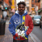 Umbuso weSwatini Hoodie Nguni Shield Edelweiss Flower