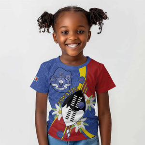Umbuso weSwatini Kid T shirt Nguni Shield Edelweiss Flower
