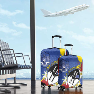 Umbuso weSwatini Luggage Cover Nguni Shield Edelweiss Flower