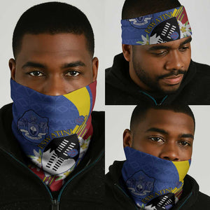 Umbuso weSwatini Neck Gaiter Nguni Shield Edelweiss Flower LT15