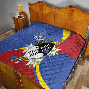 Umbuso weSwatini Quilt Nguni Shield Edelweiss Flower